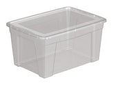 Storage Box With Lid 44 L - Clear